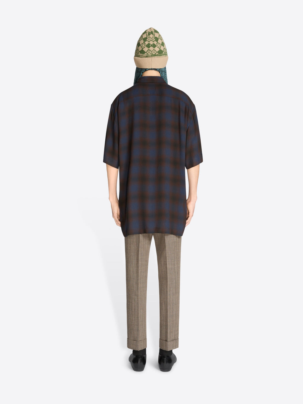 Cuffed Wool Pants