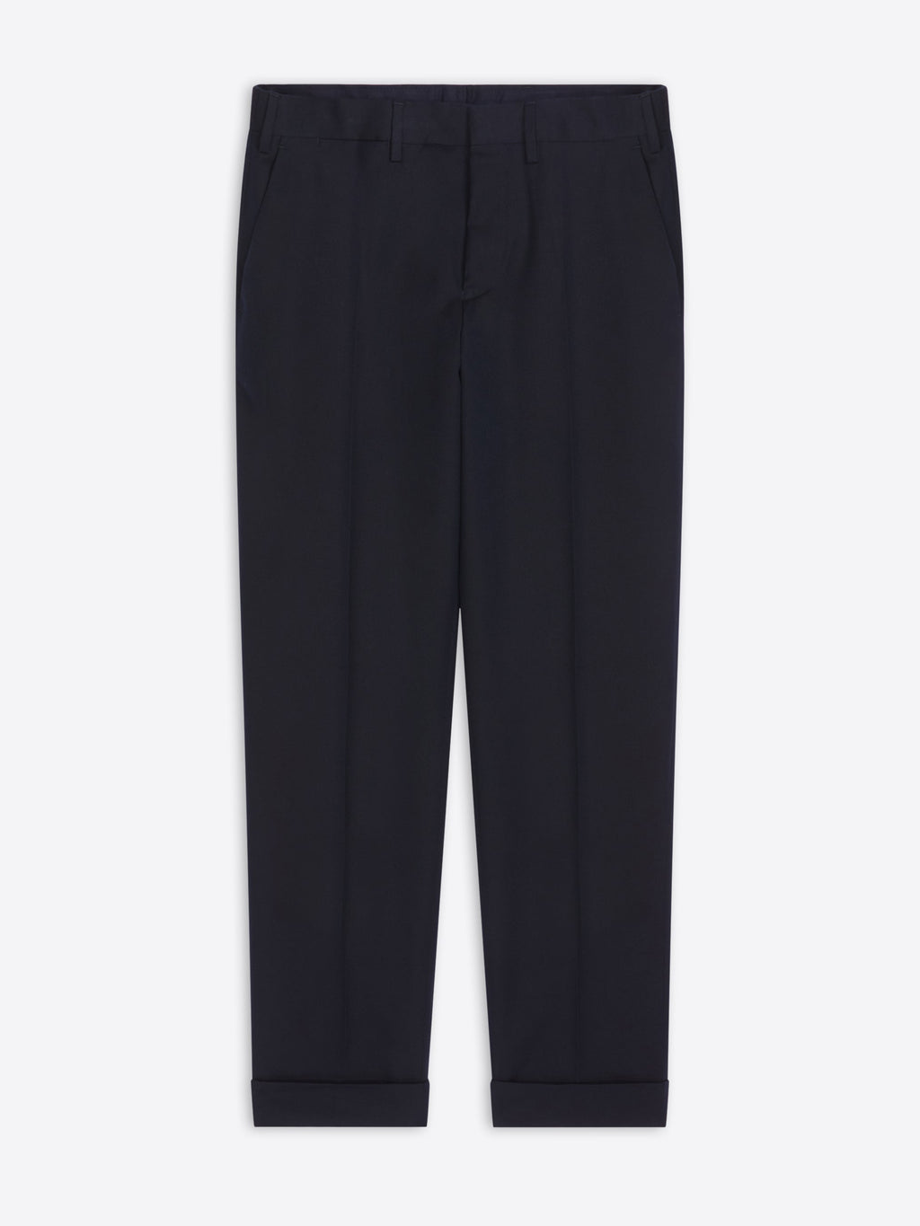 Cuffed Cotton Wool Pants