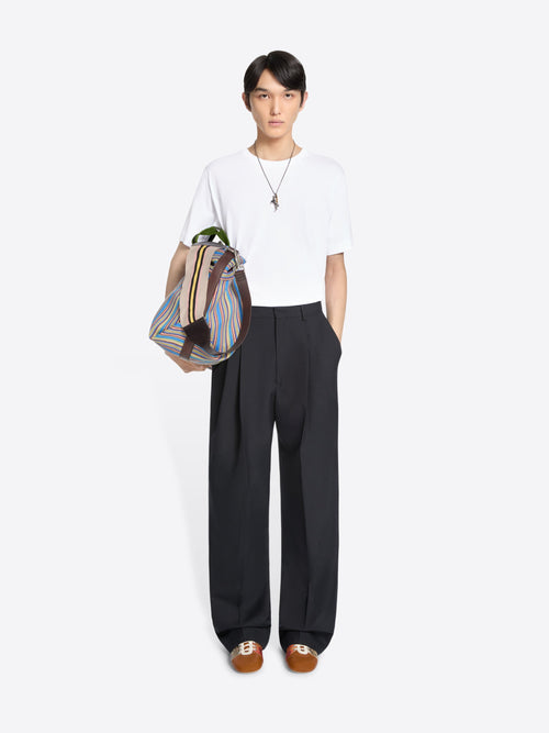 Cuffed Cotton Wool Pants
