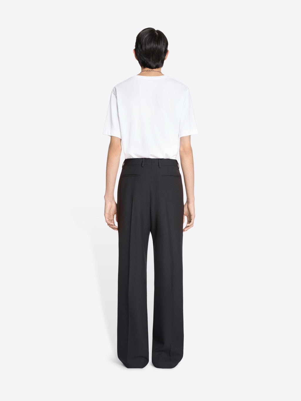Cuffed Cotton Wool Pants
