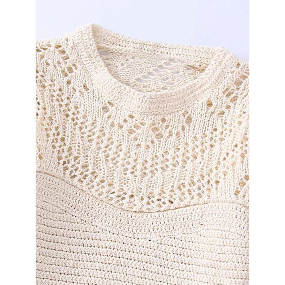 Boho Chic Clothing Sweet Slim Crochet Knitted Pullover Sweaters