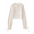 Boho Chic Clothing Sweet Slim Crochet Knitted Pullover Sweaters