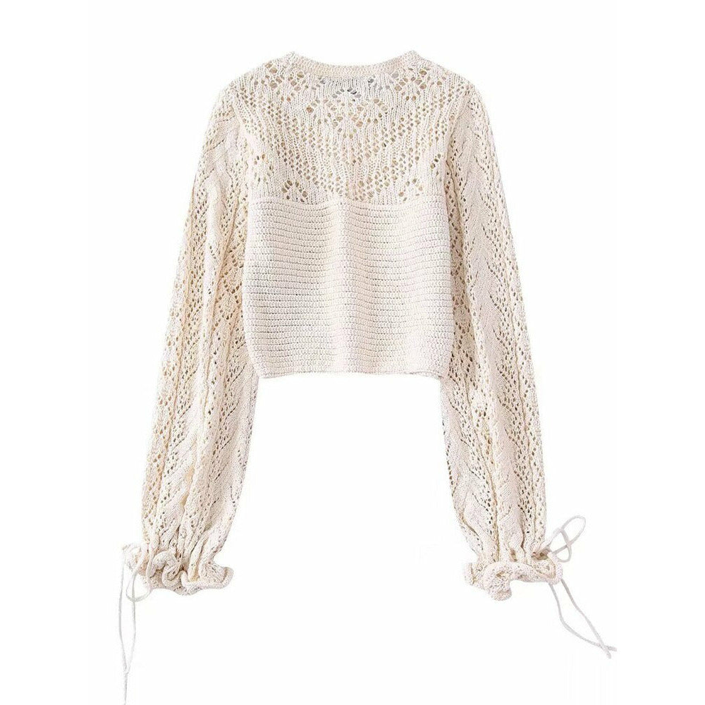 Boho Chic Clothing Sweet Slim Crochet Knitted Pullover Sweaters