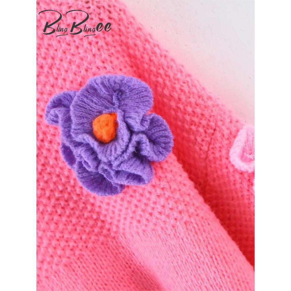 Boho Chic Clothing Handmade Crochet Floral Sweaters