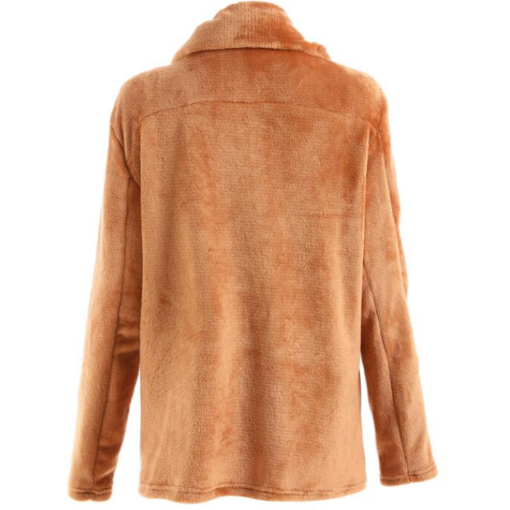 Boho Chic Clothing Turn Down Collar Soft Fur Coat