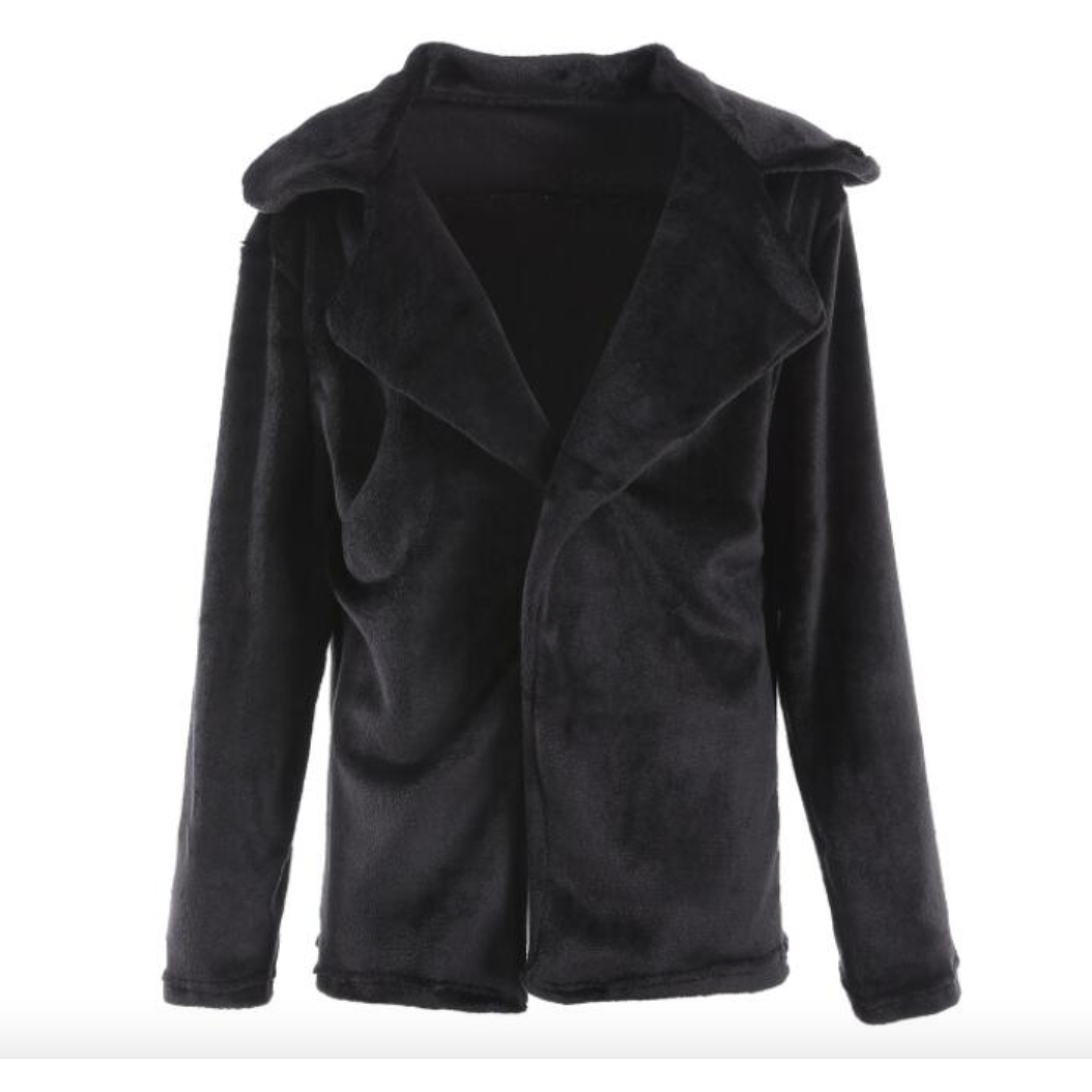 Boho Chic Clothing Turn Down Collar Soft Fur Coat