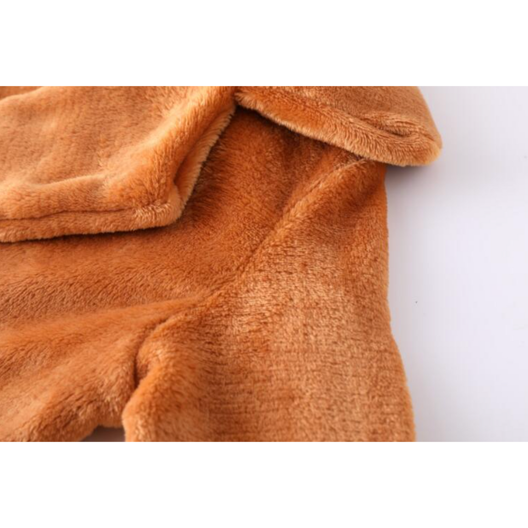 Boho Chic Clothing Turn Down Collar Soft Fur Coat