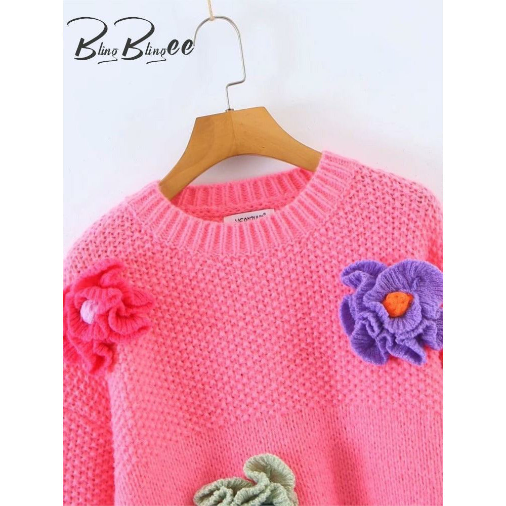 Boho Chic Clothing Handmade Crochet Floral Sweaters