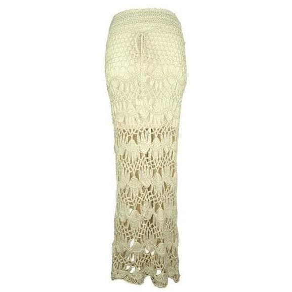 Boho Chic Clothing Skirts Lace Crochet Midi Skirt