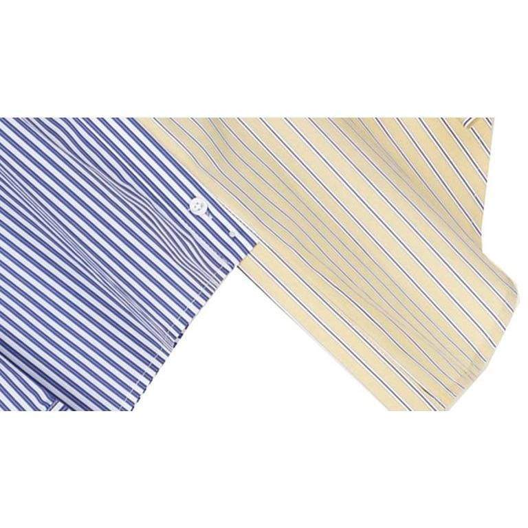 EAM Official Store Striped Lapel Shirt
