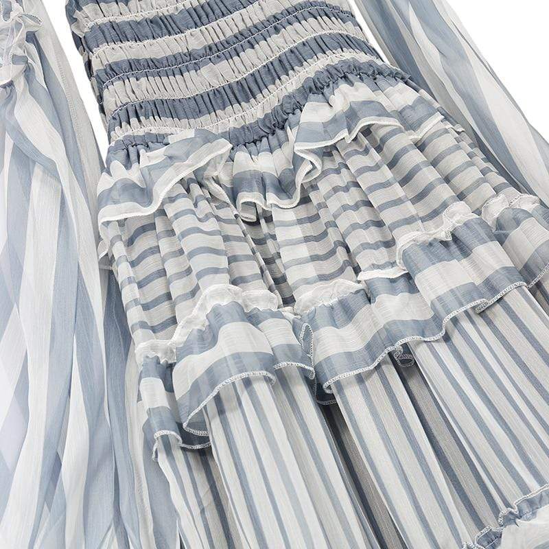 Boho Chic Clothing Autumn Ruffle Boho Maxi Dress Party