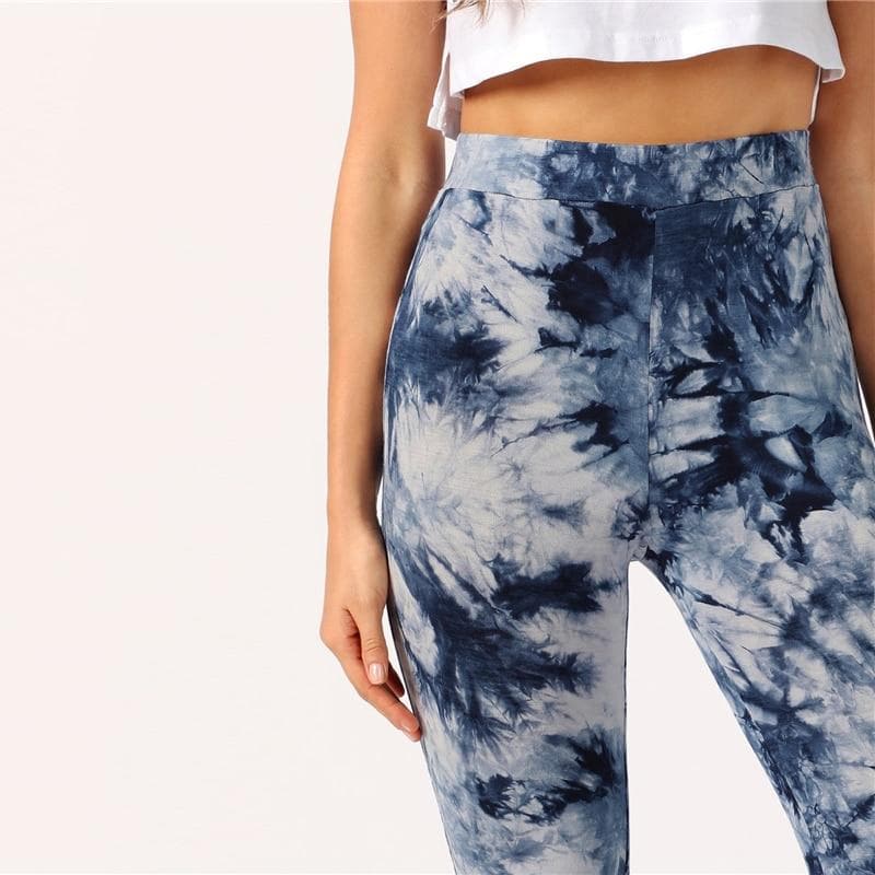 Boho Chic Clothing High Waist Dye Flare Pants
