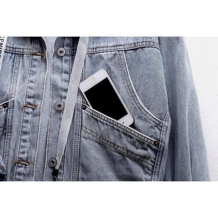 Boho Chic Clothing Fashion Hooded Denim Jacket