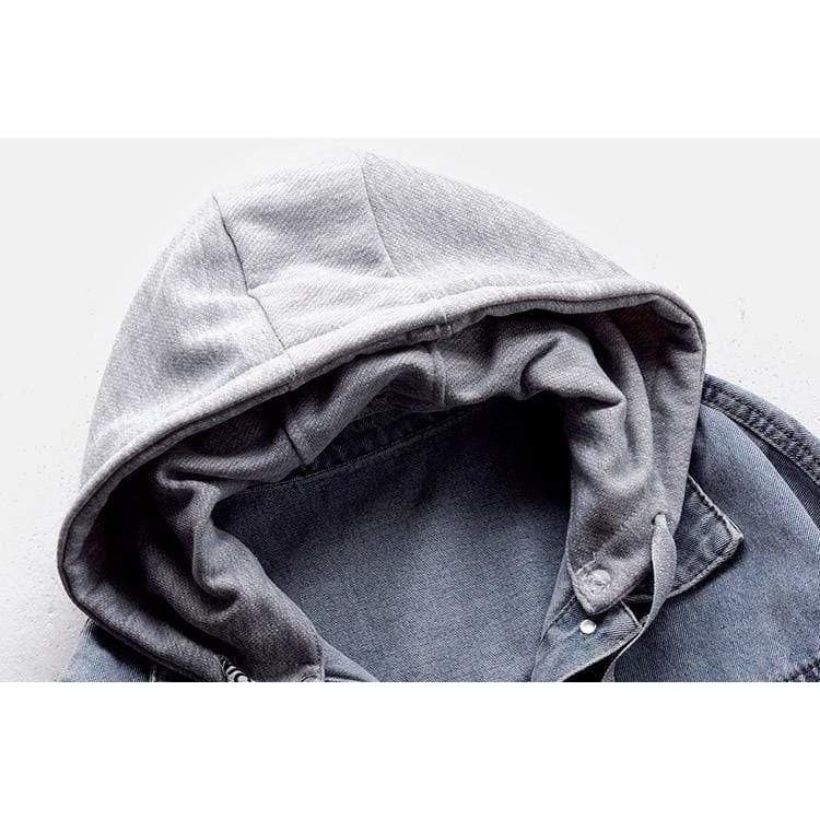 Boho Chic Clothing Fashion Hooded Denim Jacket