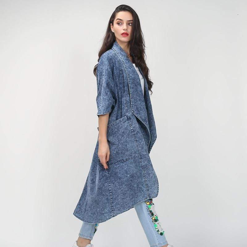 Boho Chic Clothing COLLAR HALF SLEEVE TRENCH COAT Coats &amp; Jackets