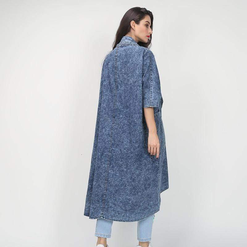 Boho Chic Clothing COLLAR HALF SLEEVE TRENCH COAT Coats &amp; Jackets