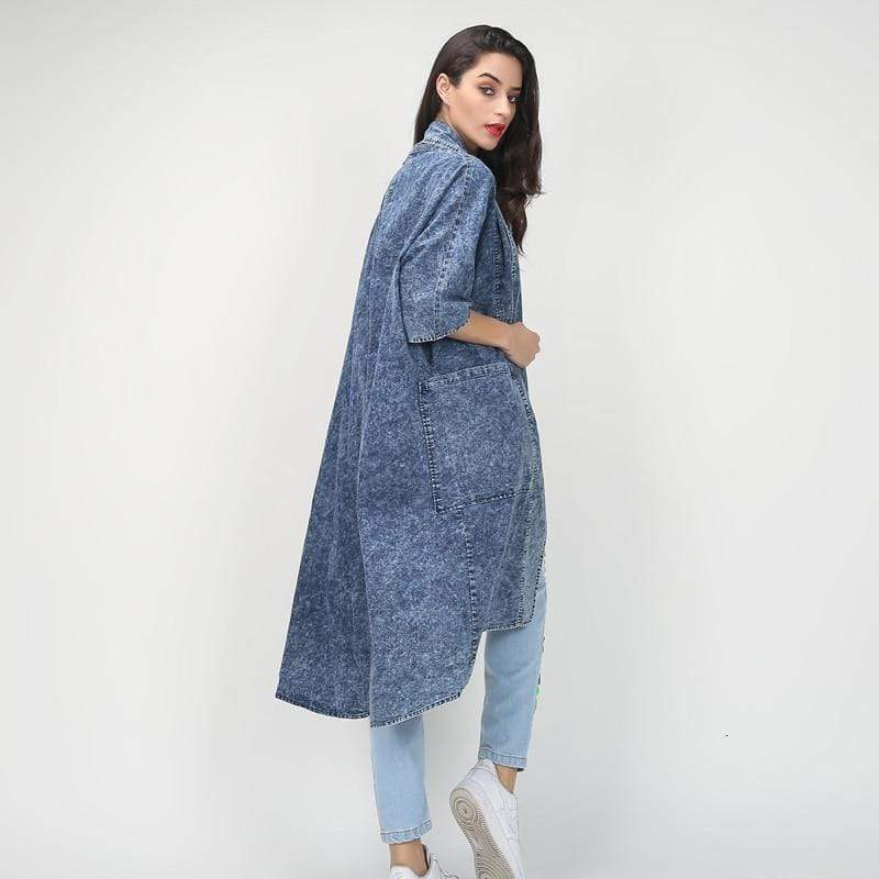 Boho Chic Clothing COLLAR HALF SLEEVE TRENCH COAT Coats &amp; Jackets