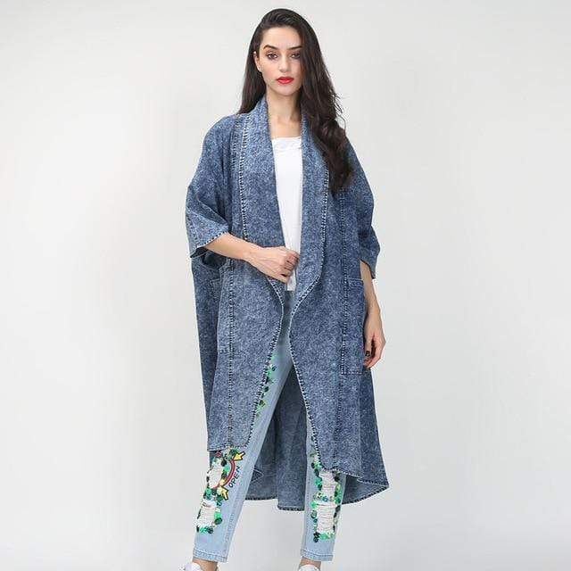 Boho Chic Clothing COLLAR HALF SLEEVE TRENCH COAT Coats &amp; Jackets