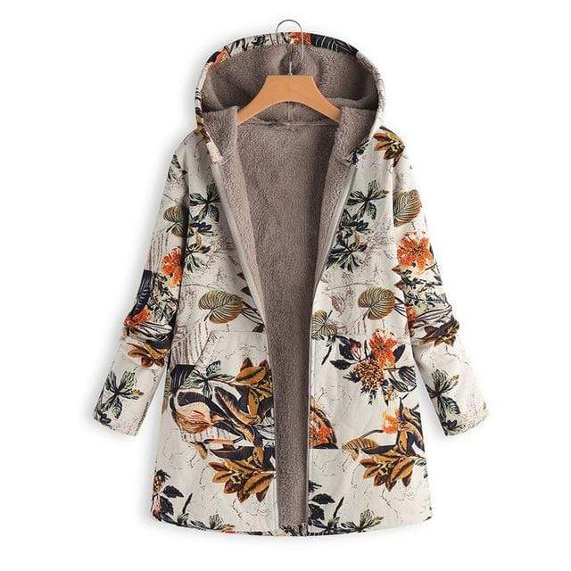 Boho Chic Clothing HOODED VINTAGE FLORAL JACKET Coats &amp; Jackets