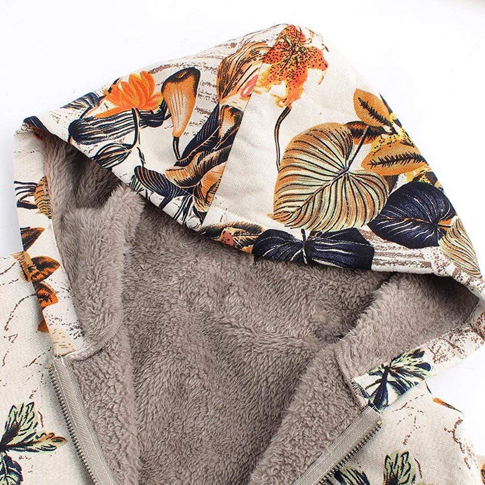 Boho Chic Clothing HOODED VINTAGE FLORAL JACKET Coats &amp; Jackets