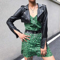 Boho Chic Clothing Coats &amp; Jackets LEATHER BIKER CROPPED JACKET