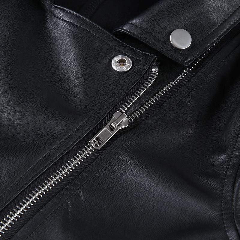 Boho Chic Clothing Coats &amp; Jackets LEATHER BIKER CROPPED JACKET
