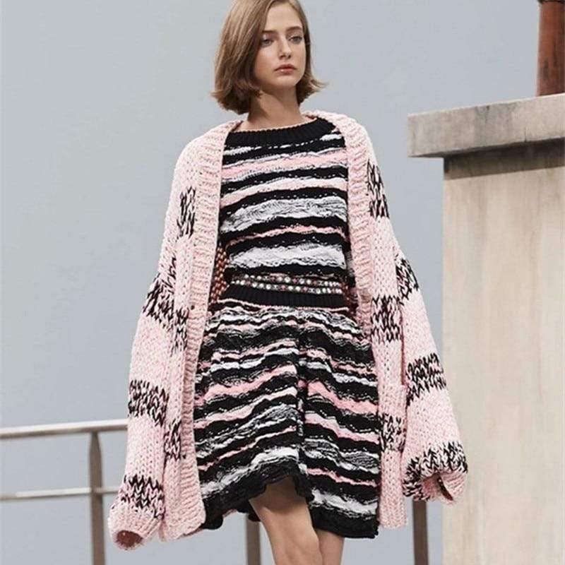 Boho Chic Clothing Sweaters LOOSE KNITTED CARDIGAN