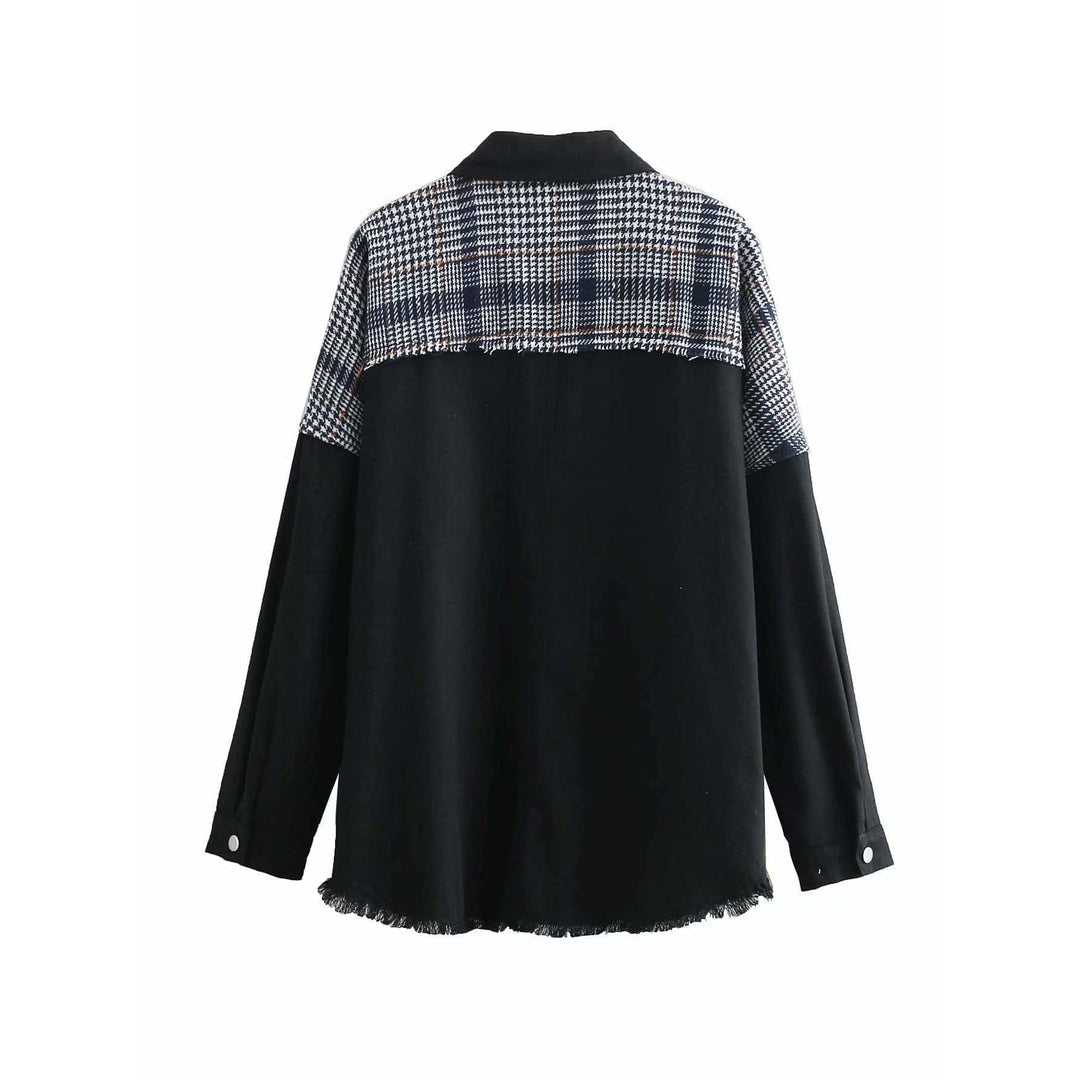 Boho Chic Clothing PLAID PATCHWORK JACKET
