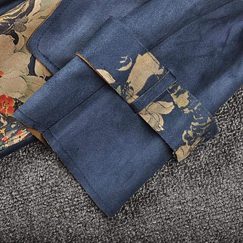Boho Chic Clothing TRENCH FLORAL AUTUMN COAT