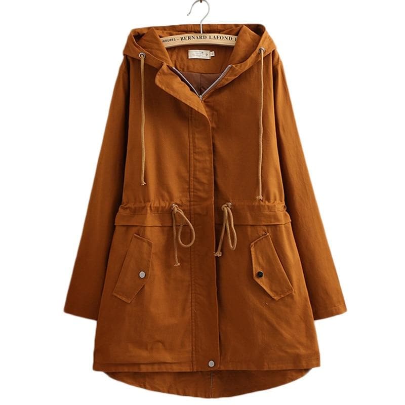 Boho Chic Clothing Windbreaker Hooded Trench Coat
