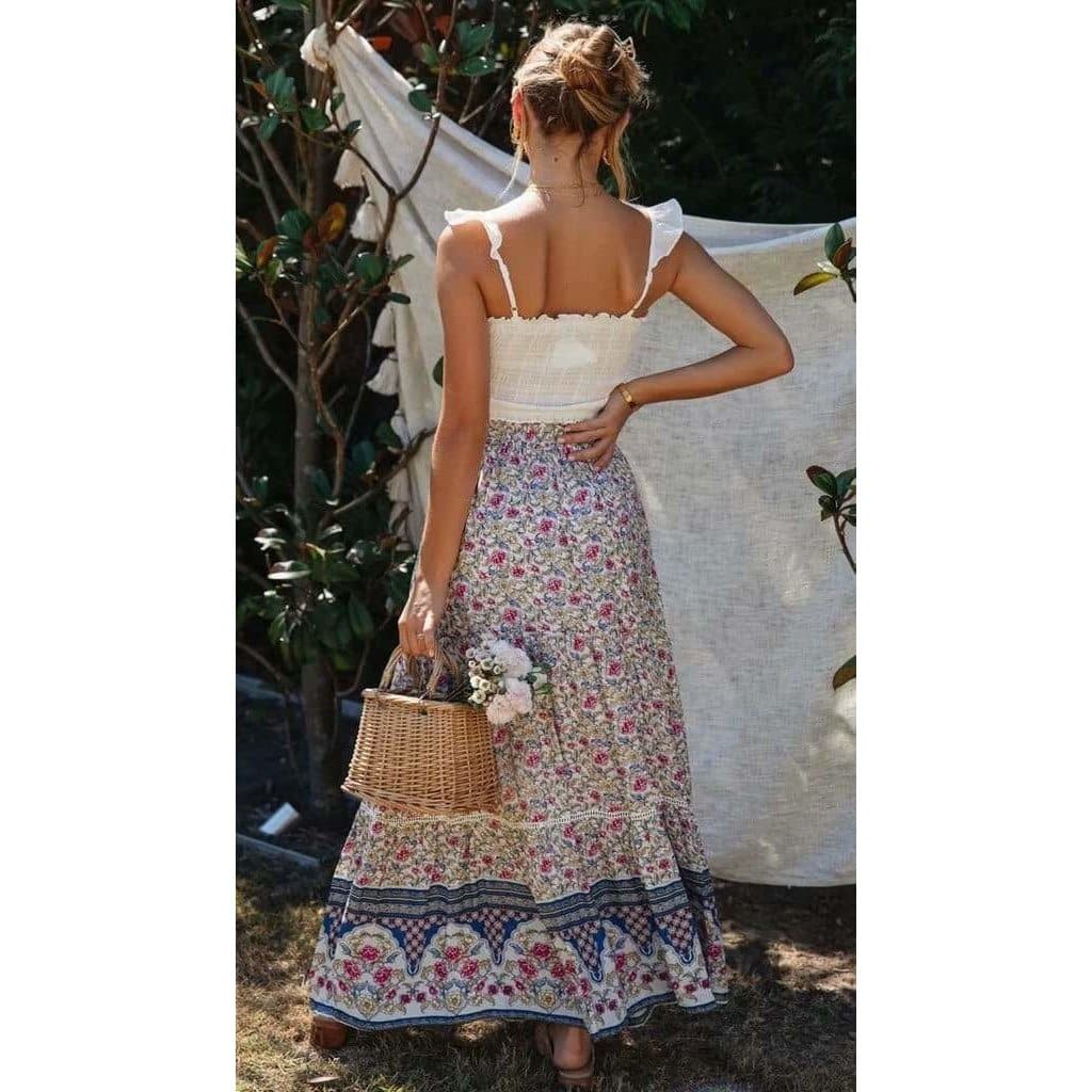 Boho Chic Clothing Skirts Bohemian Casual Beach Skirt