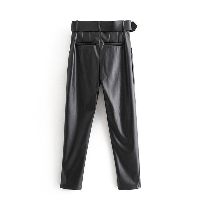 Boho Chic Clothing Chic Black Leather Pants