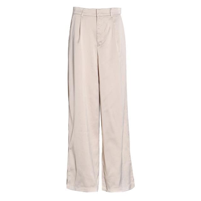 Boho Chic Clothing Elegant Silk Wide Leg Trousers