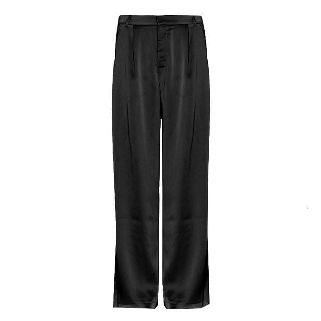 Boho Chic Clothing Elegant Silk Wide Leg Trousers