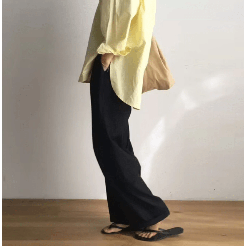 Boho Chic Clothing Elegant Silk Wide Leg Trousers