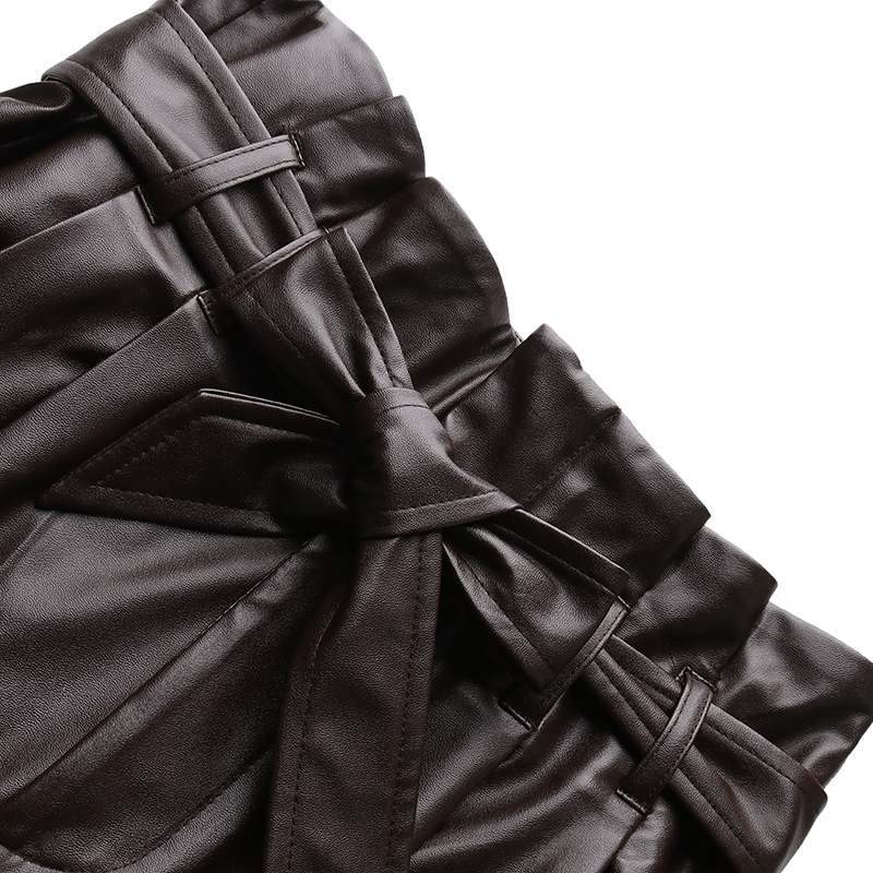 Boho Chic Clothing LEATHER WIDE LEG PANTS