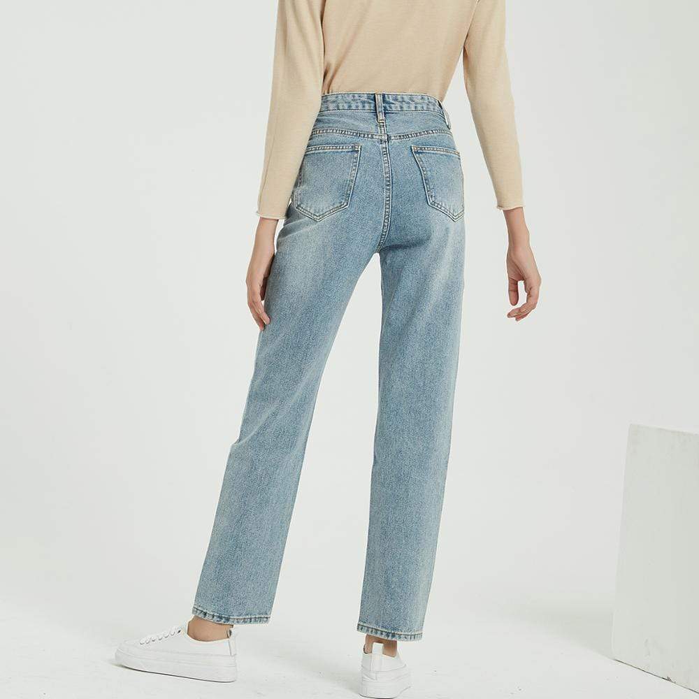 Boho Chic Clothing STRAIGHT CLASSIC DENIM PANTS