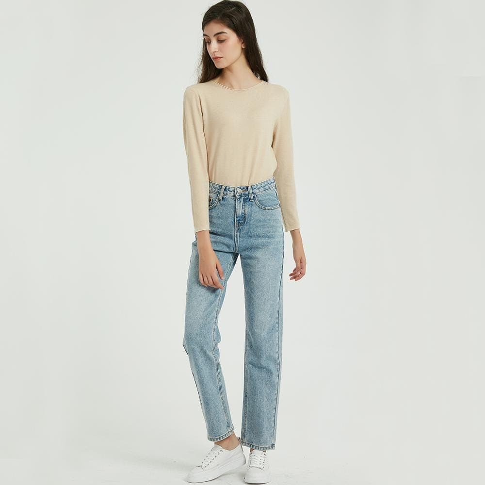Boho Chic Clothing STRAIGHT CLASSIC DENIM PANTS