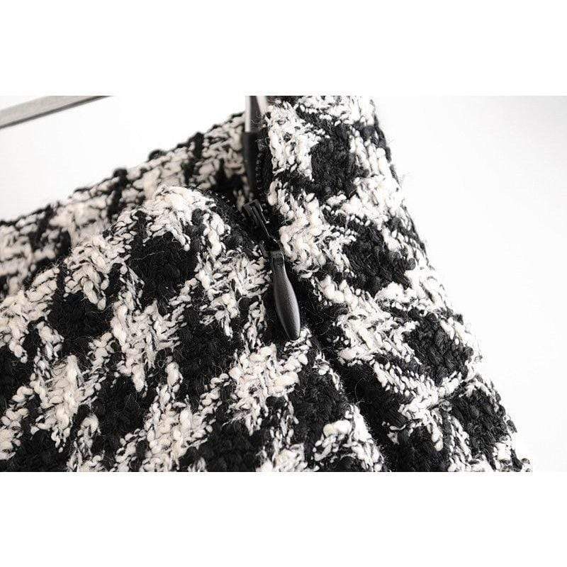 Boho Chic Clothing Plaid Tweed Pants
