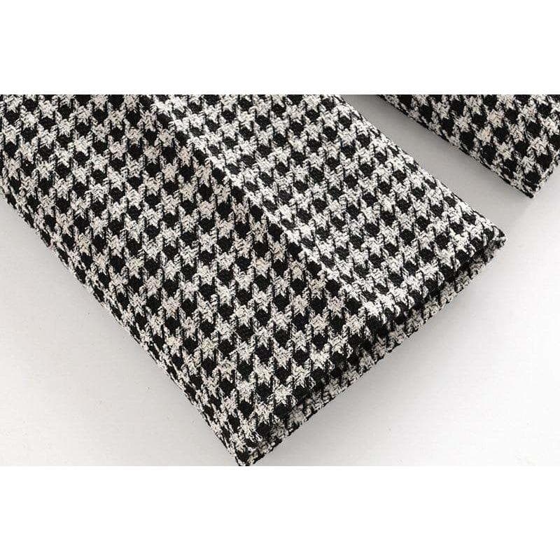 Boho Chic Clothing Plaid Tweed Pants