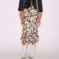Boho Chic Clothing Skirts Floral Silk Pencil Skirt