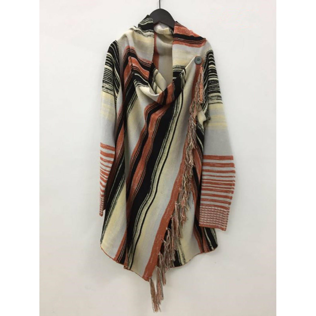 Boho Chic Clothing Fringe Vintage Sweater Cardigan