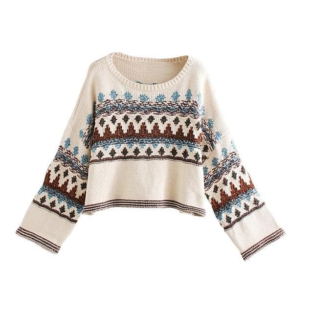 Boho Chic Clothing Sweaters ETHNIC WARM SWEATER