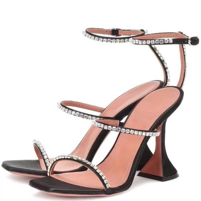 Boho Chic Clothing Shoes RHINESTONE STRAP HEELS