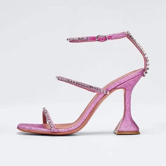 Boho Chic Clothing Shoes RHINESTONE STRAP HEELS
