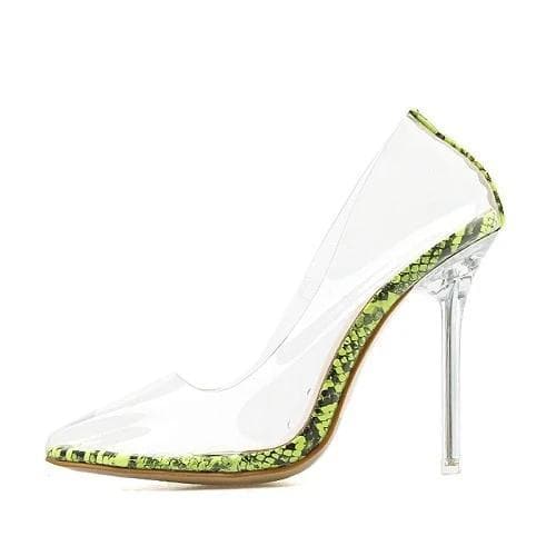 Boho Chic Clothing Transparent Leopard Pumps Heel Accessories