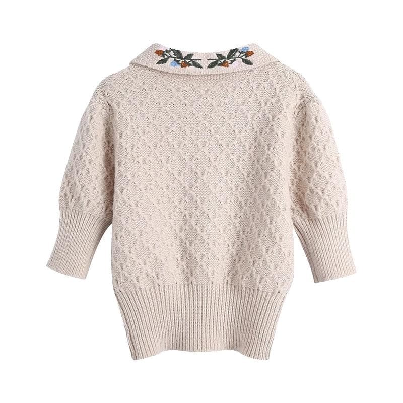Boho Chic Clothing SHORT SLEEVE KNITTED SWEATER