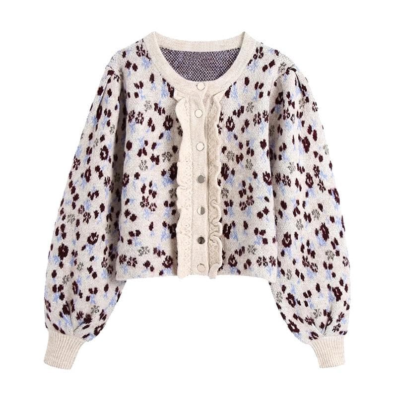 Boho Chic Clothing Sweaters JACQUARD KNITTED SWEATER