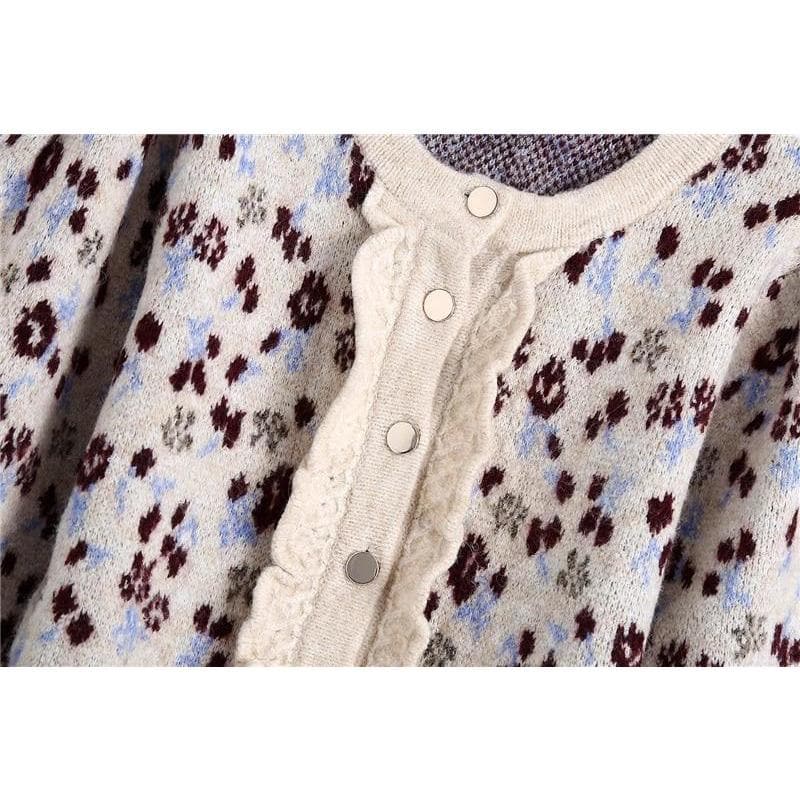 Boho Chic Clothing Sweaters JACQUARD KNITTED SWEATER