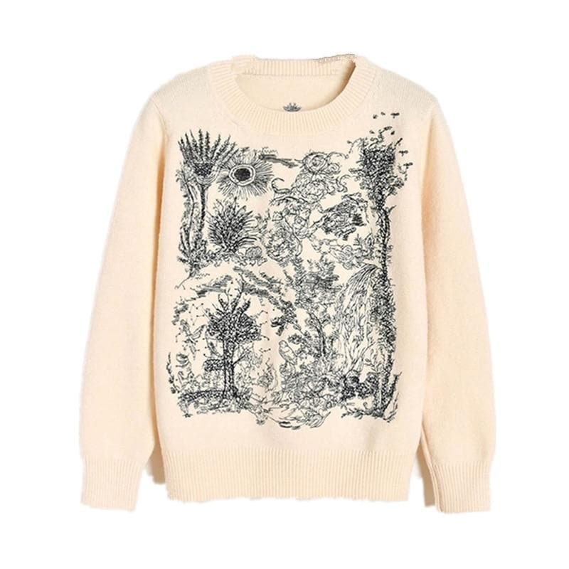 Boho Chic Clothing WOOL BLEND WARM KNITTED SWEATER Sweaters